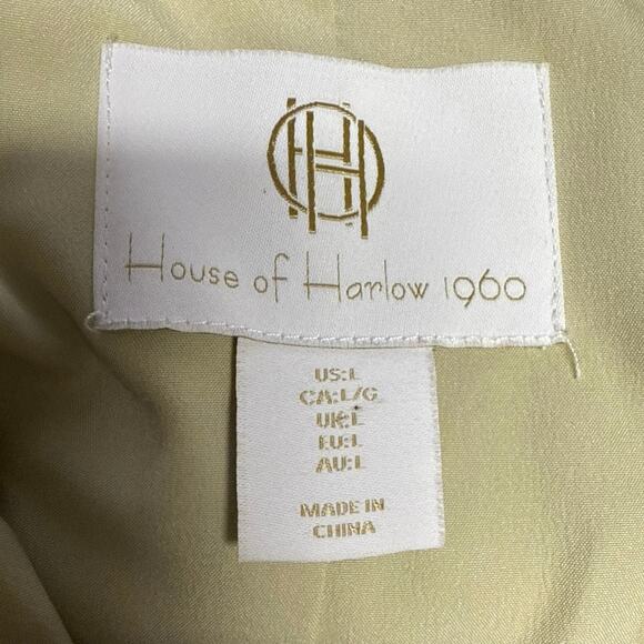 House of Harlow 1960 Blazer Size Large Light Sage Green One Button Jacket - Picture 3 of 4